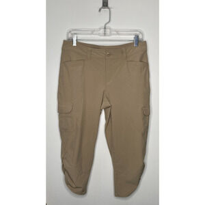 Eddie Bauer Womens Khaki Capri Hiking Pants Size 8